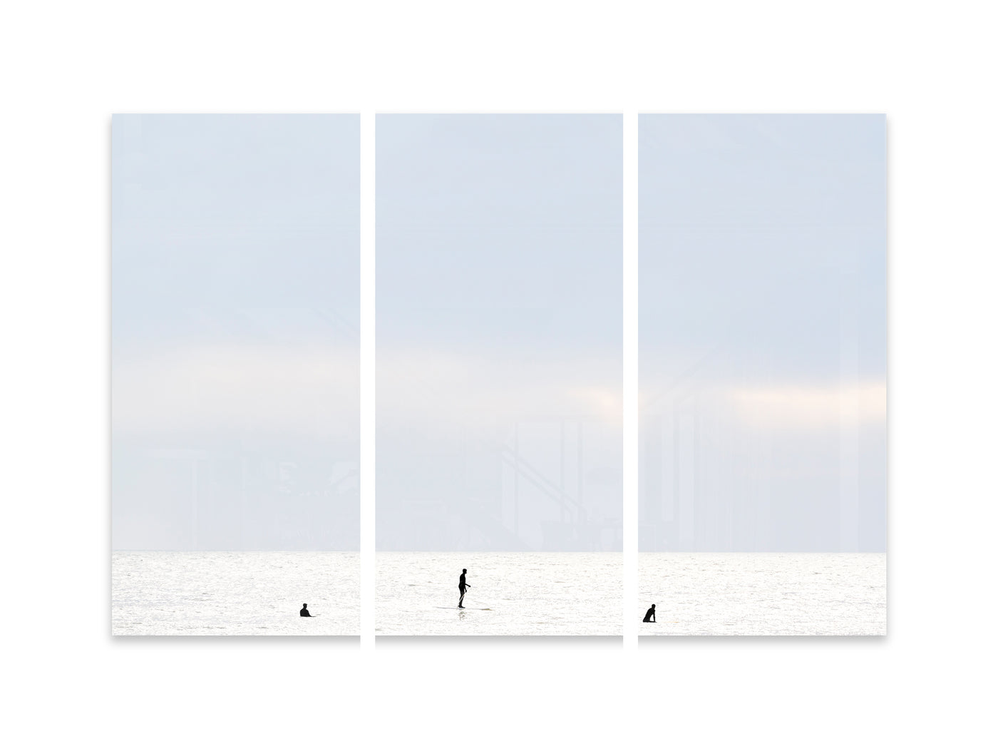 Surfing No 3 - Triptych art print by Cattie Coyle Photography