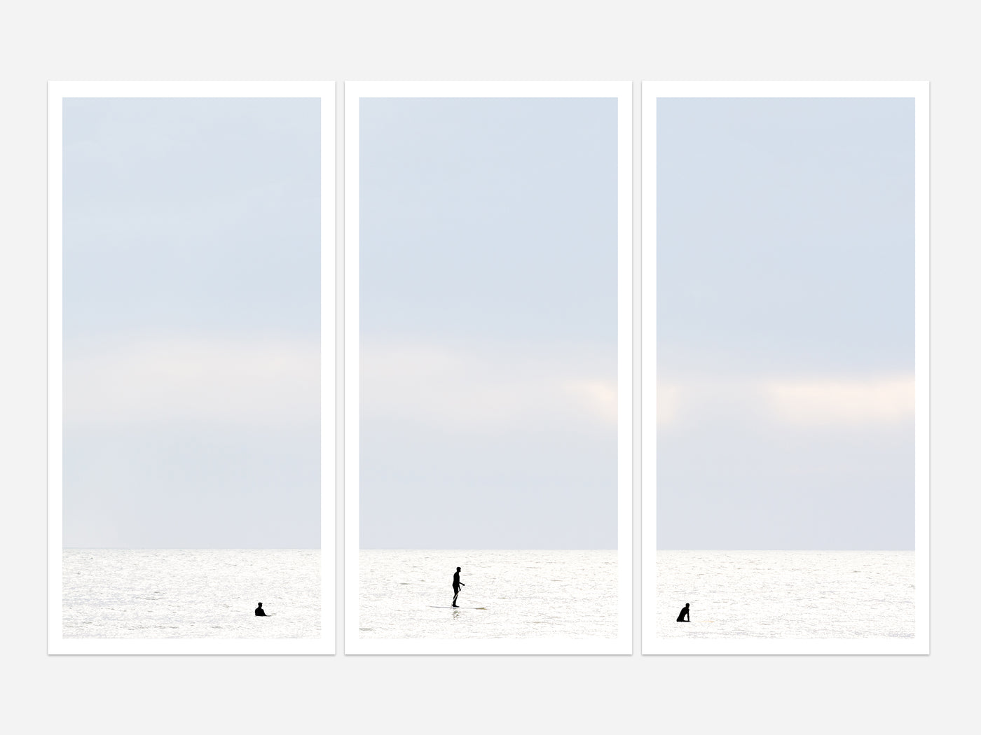 Surfing No 3 - Triptych by Cattie Coyle Photography