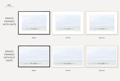 The Ninth Wave photography prints by Cattie Coyle Photography, framed