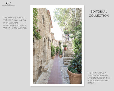 Village of Eze art print by Cattie Coyle Photography