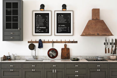 Wine wall decor by Cattie Coyle Photography - Set of two prints in kitchen