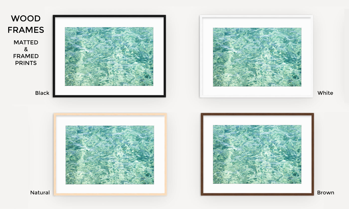 Abstract Water - Framed ocean art prints by Cattie Coyle Photography