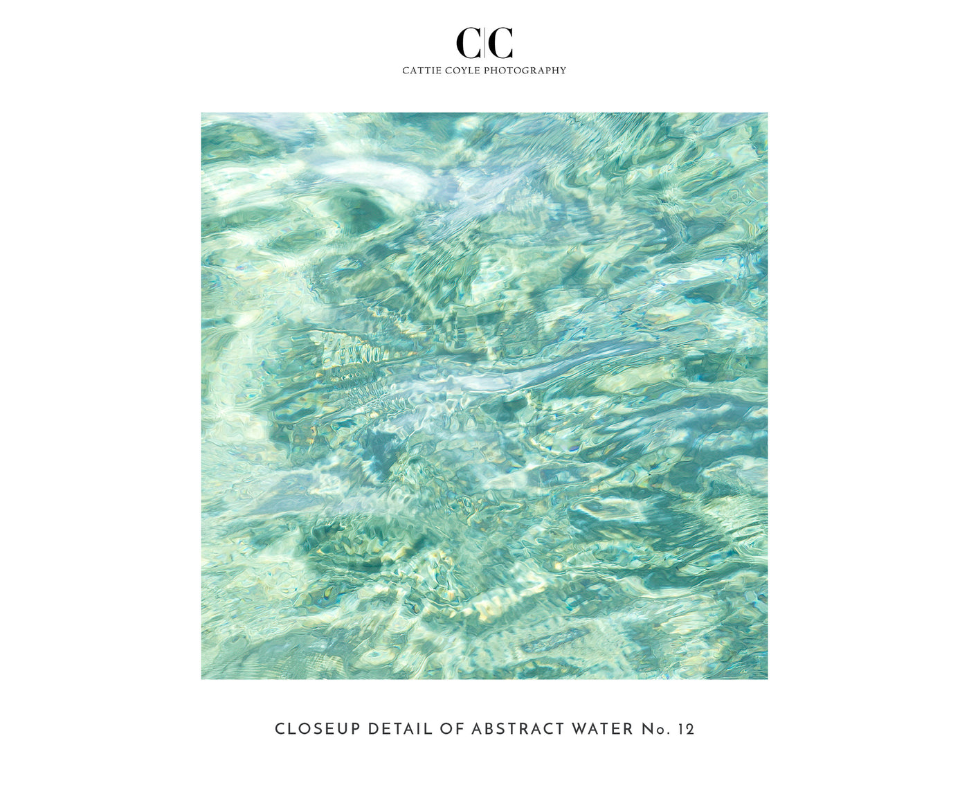 Abstract Water – Closeup detail of ocean art print by Cattie Coyle Photography