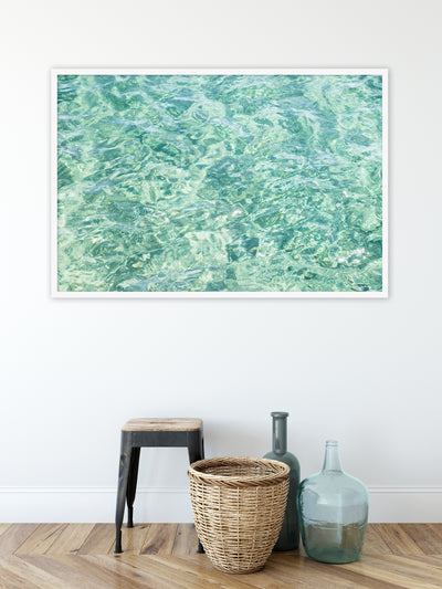 Abstract Water - Large framed fine art print by Cattie Coyle Photography