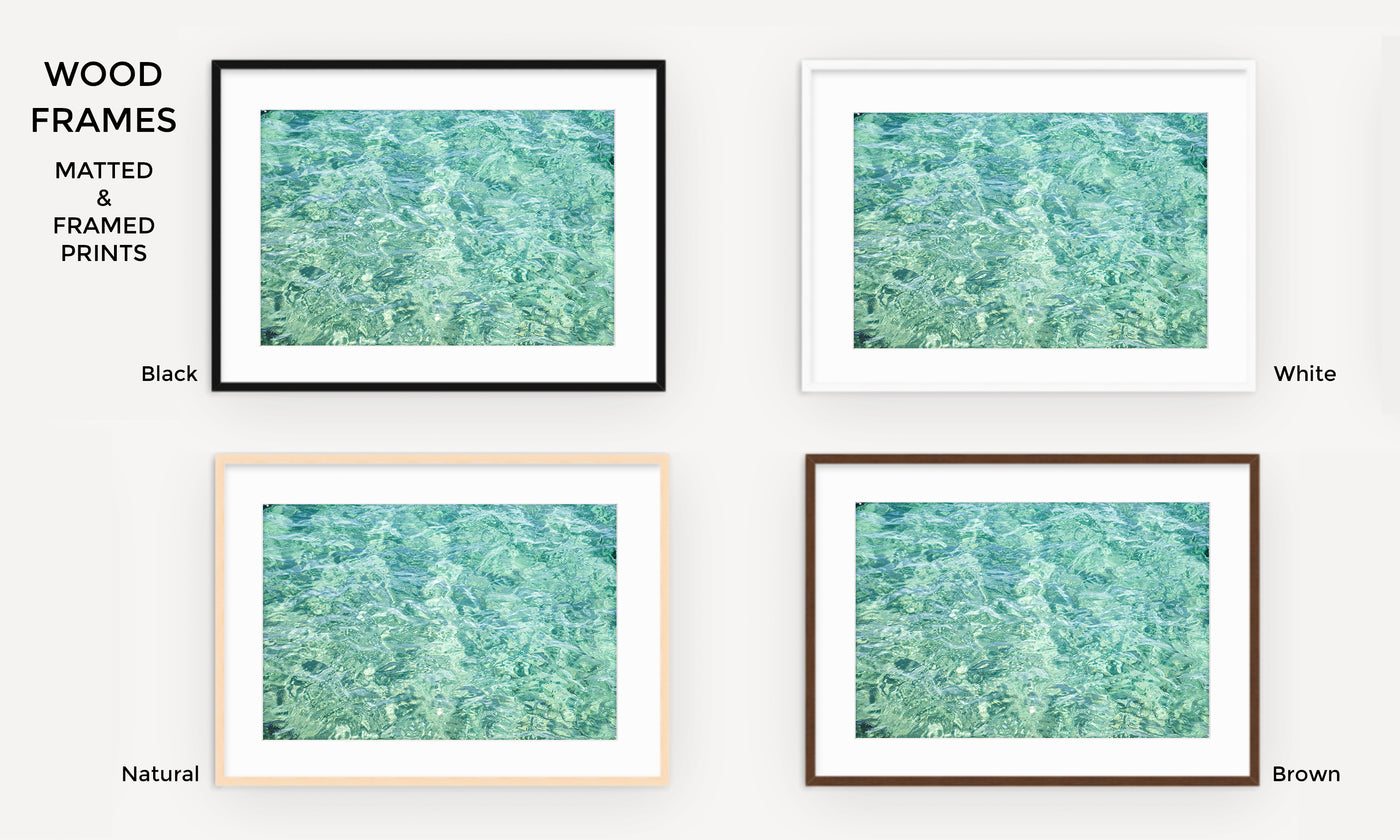 Abstract Water - Framed ocean art prints by Cattie Coyle Photography