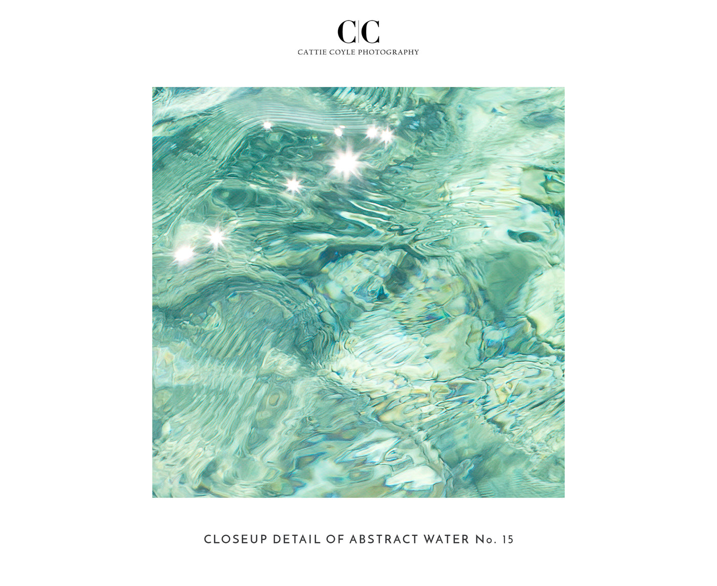 Abstract Water – Closeup detail of ocean art print by Cattie Coyle Photography