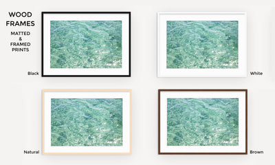 Abstract Water - Framed green art prints by Cattie Coyle Photography
