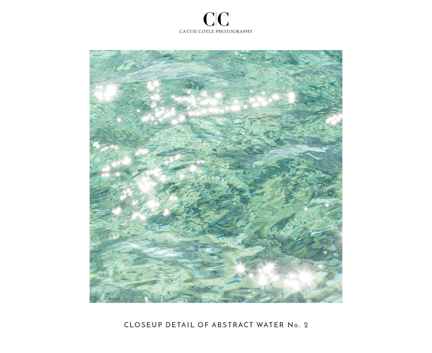 Abstract Water – Closeup detail of ocean art print by Cattie Coyle Photography