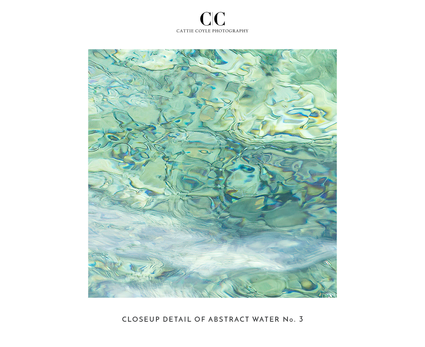 Abstract Water – Closeup detail of ocean art print by Cattie Coyle Photography