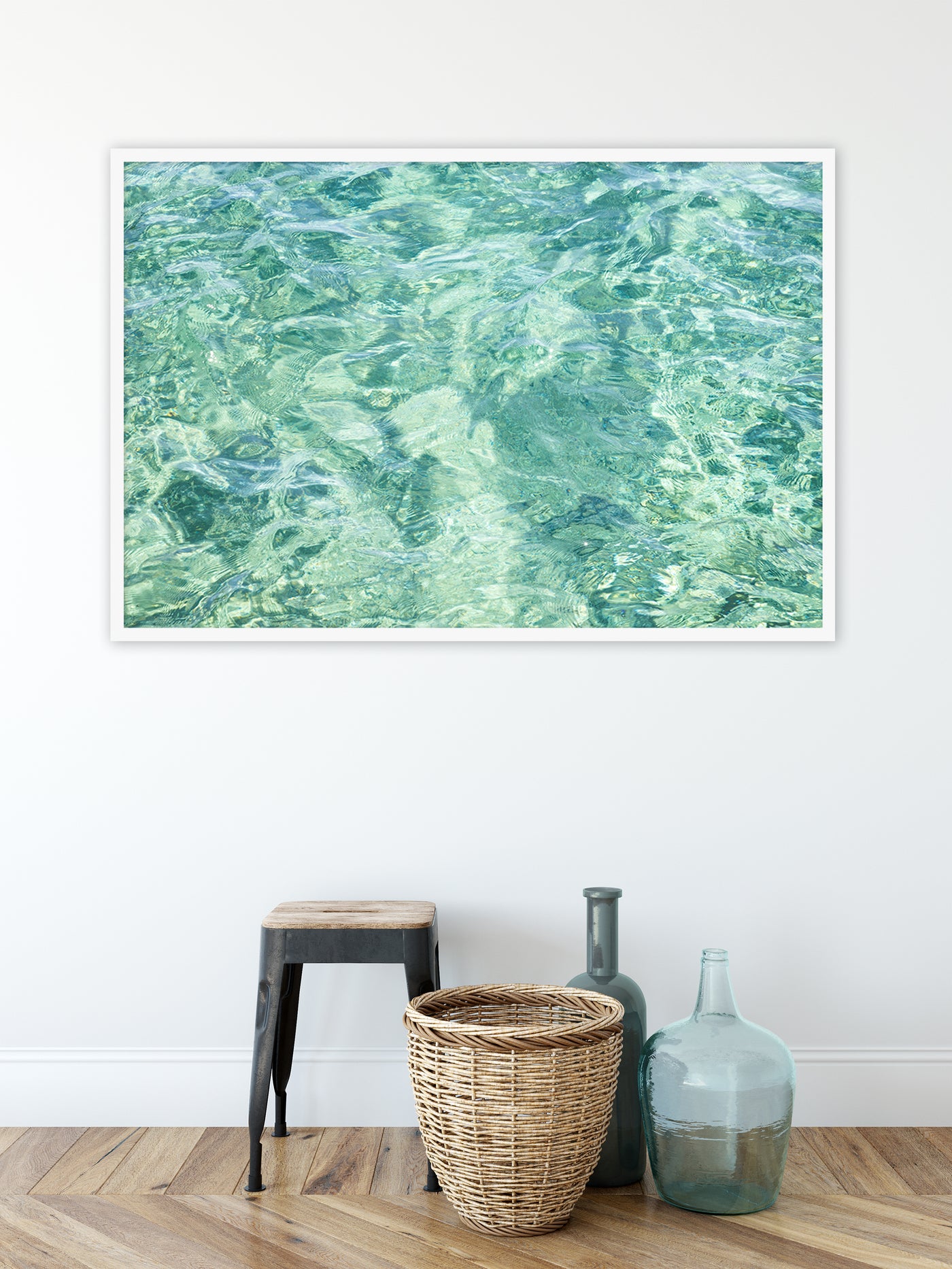 Abstract Water - Large framed art print by Cattie Coyle Photography