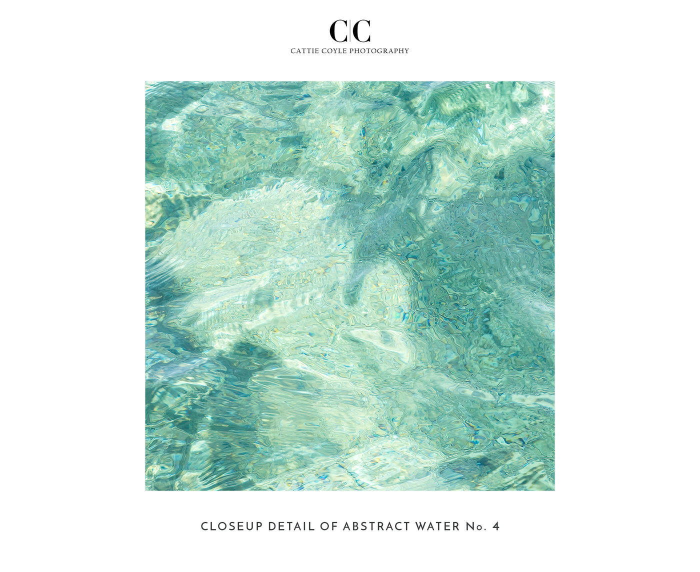 Abstract Water – Closeup detail of ocean art print by Cattie Coyle Photography