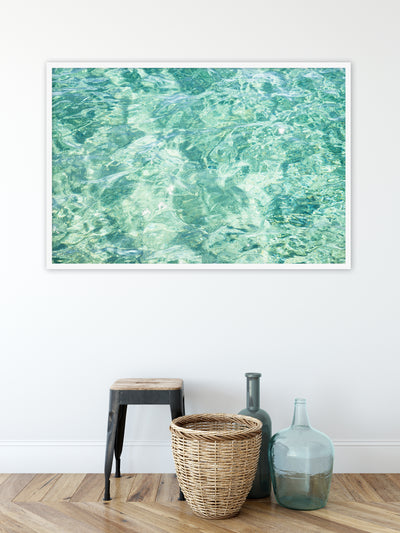 Abstract Water - Oversized framed art print by Cattie Coyle Photography