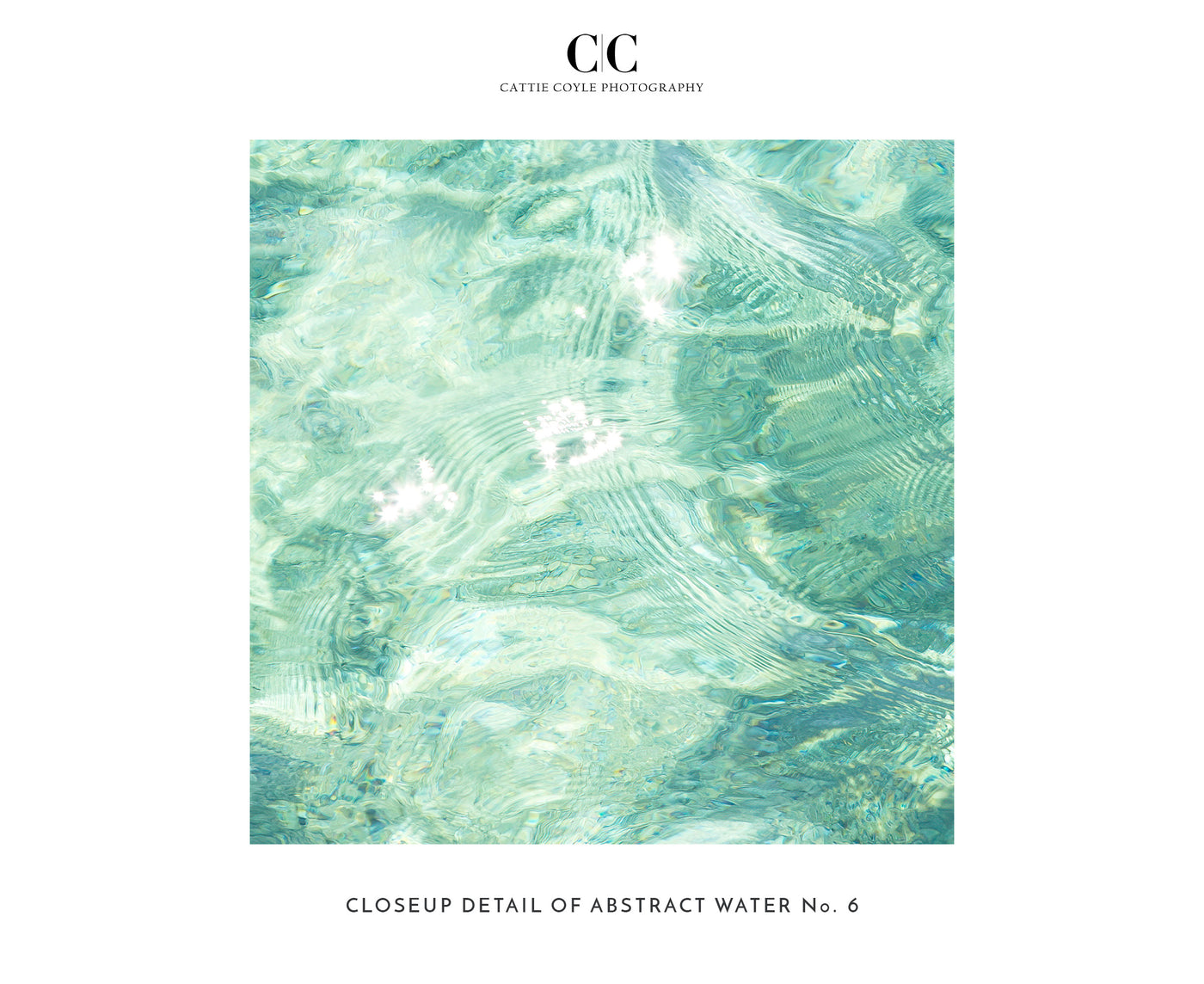 Abstract Water No 6 – Closeup detail of ocean art print by Cattie Coyle Photography