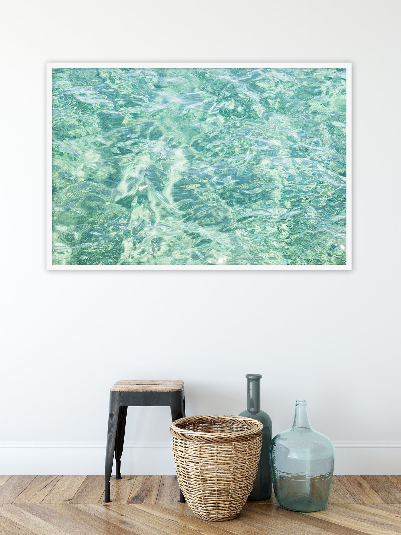 Abstract Water No 8 - Oversized framed art print by Cattie Coyle Photography
