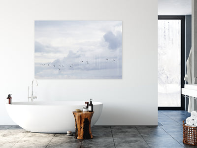 After the Storm - Metal art print by Cattie Coyle Photography in bathroom