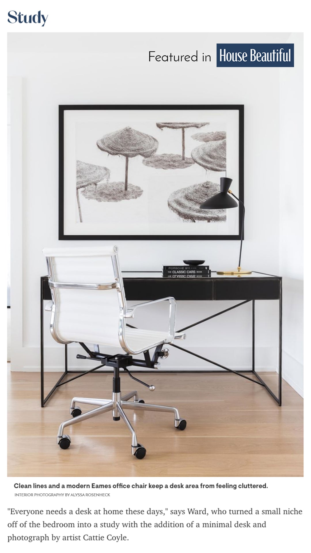 Beach Days No 9 – Large black and white fine art print by Cattie Coyle Photography featured in House Beautiful