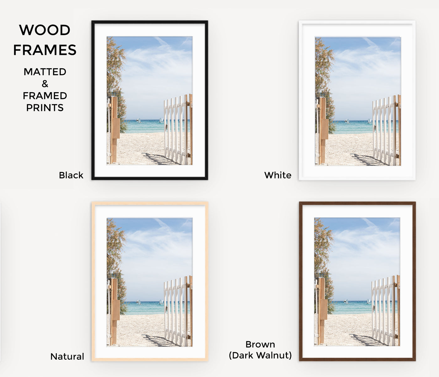 Beach Day - Large framed fine art prints by Cattie Coyle Photography