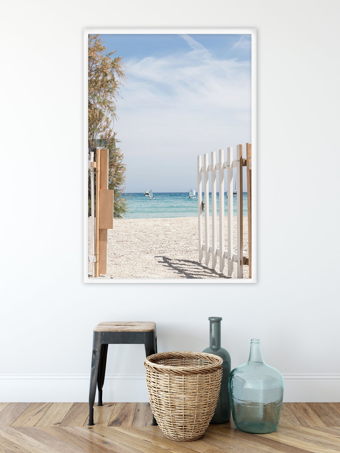 Beach Day - Oversized coastal wall art by Cattie Coyle Photography