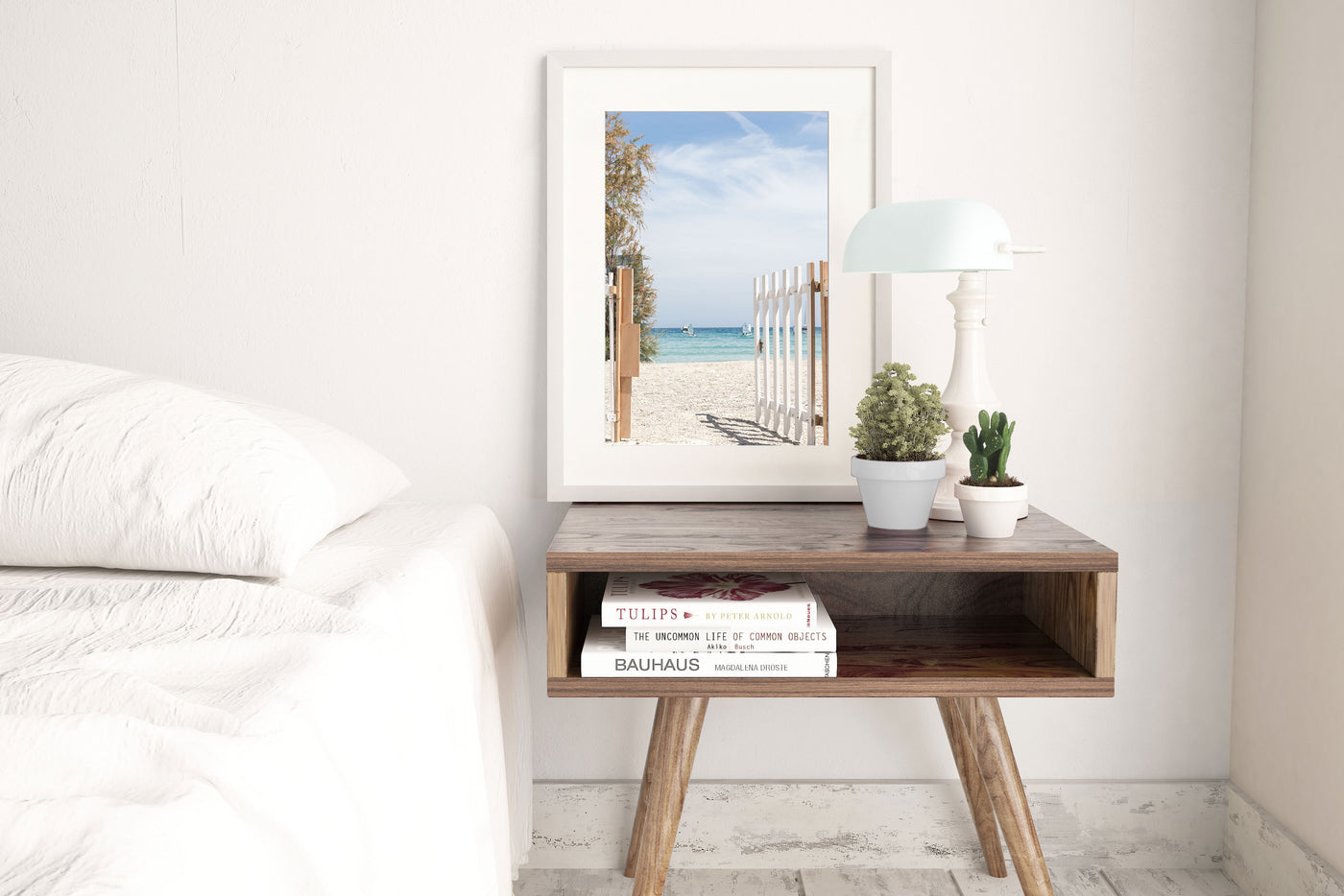 Beach Day - French Riviera art print by Cattie Coyle Photography