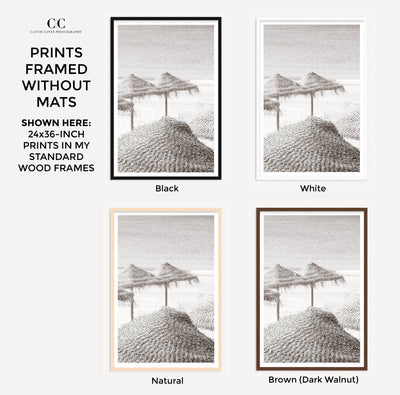 Beach Days – Framed black and white fine art prints by Cattie Coyle Photography