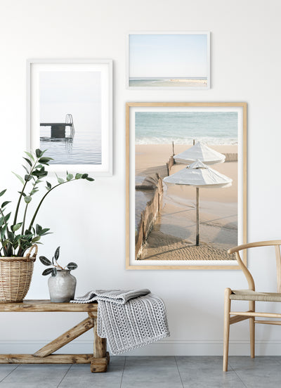 3 piece beach wall art set by Cattie Coyle Photography