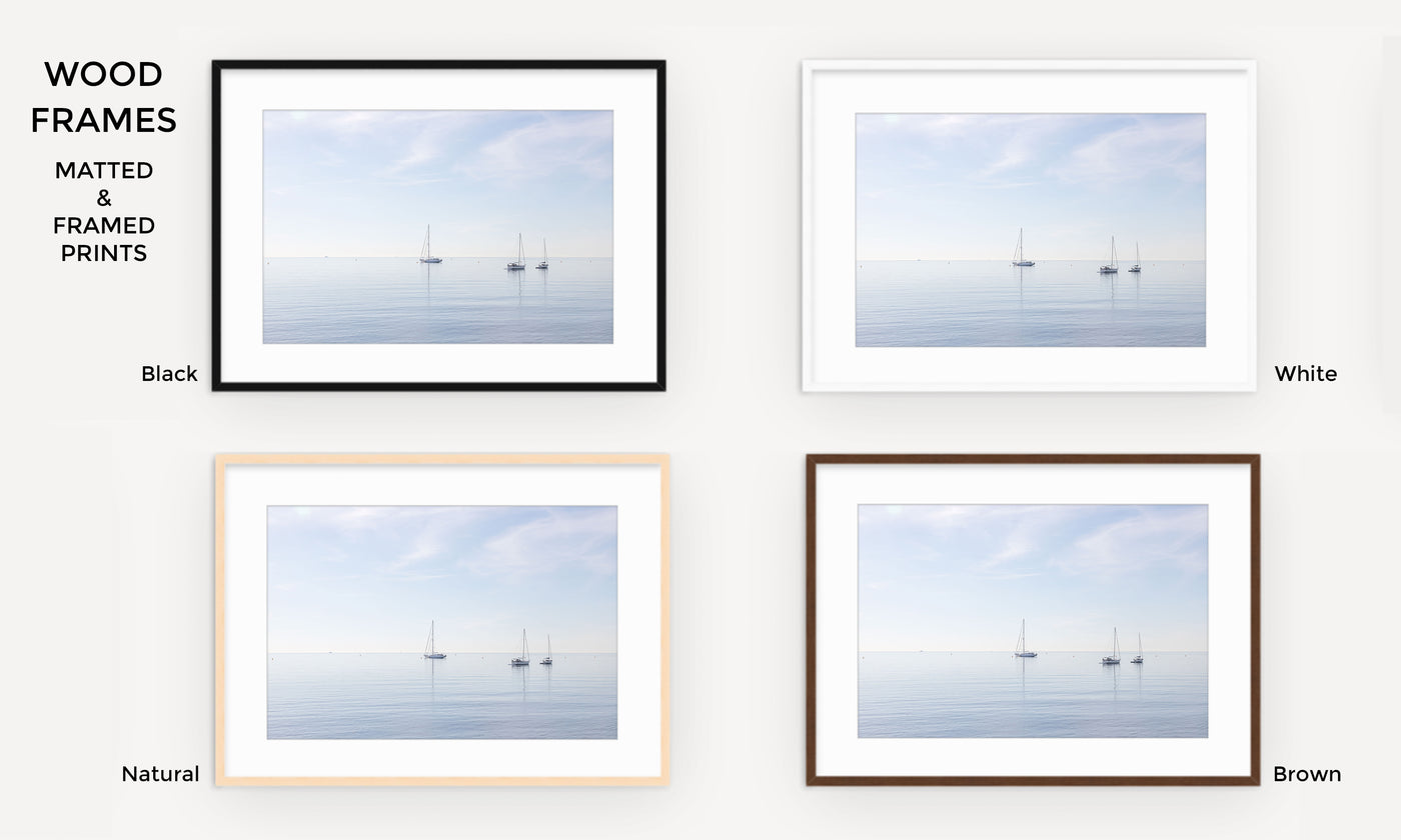 Boats No 6 - Framed fine art prints by Cattie Coyle Photography