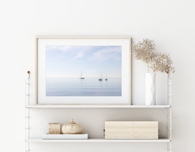 Boats No 6 - French Riviera art print by Cattie Coyle Photography