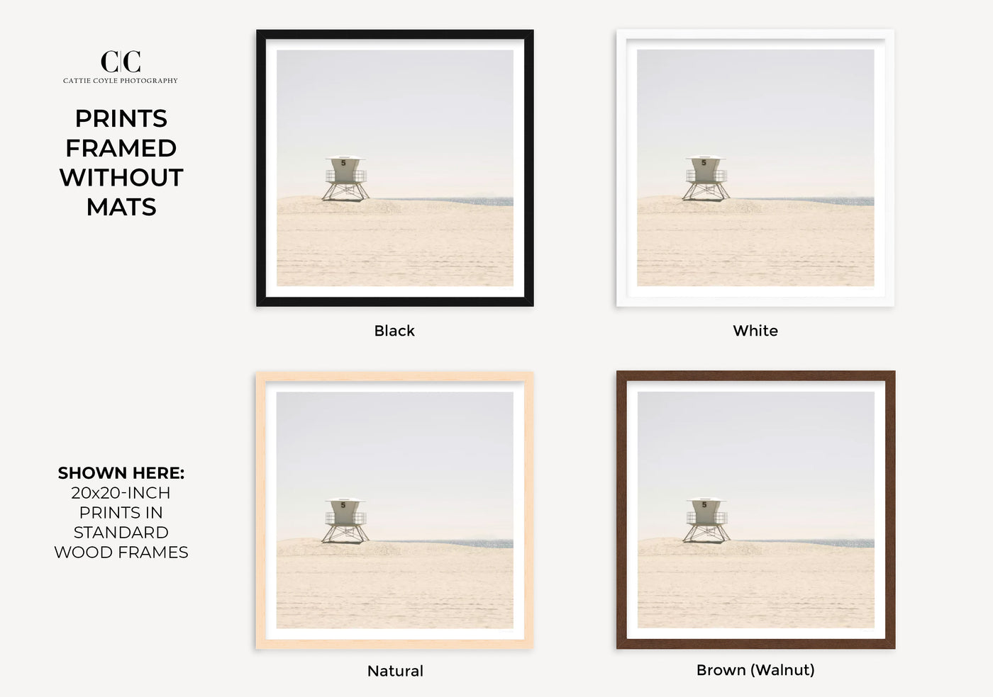 California Dreaming No 1 - Framed beach wall art by Cattie Coyle Photography