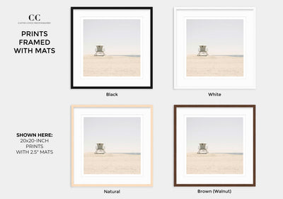 California Dreaming No 1 - Matted and framed beach wall art by Cattie Coyle Photography