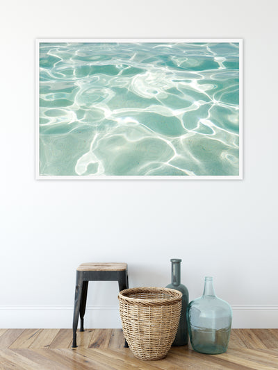 Caribbean Sea - Oversized turquoise art print by Cattie Coyle Photography