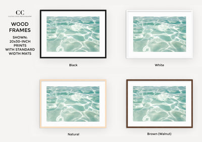 Caribbean Sea - Matted and framed turquoise art prints by Cattie Coyle Photography