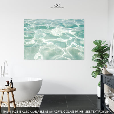 Caribbean Sea – Acrylic glass turquoise art print by Cattie Coyle Photography