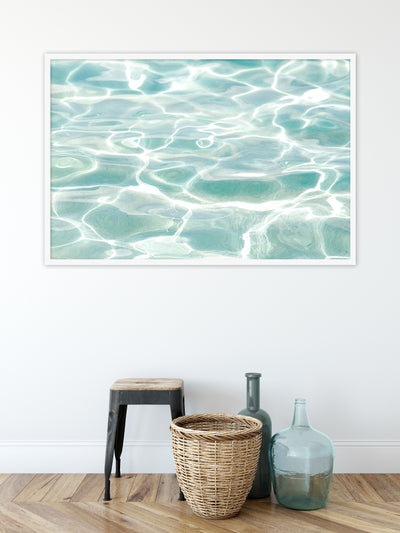 Caribbean Sea - Oversized framed art print by Cattie Coyle Photography