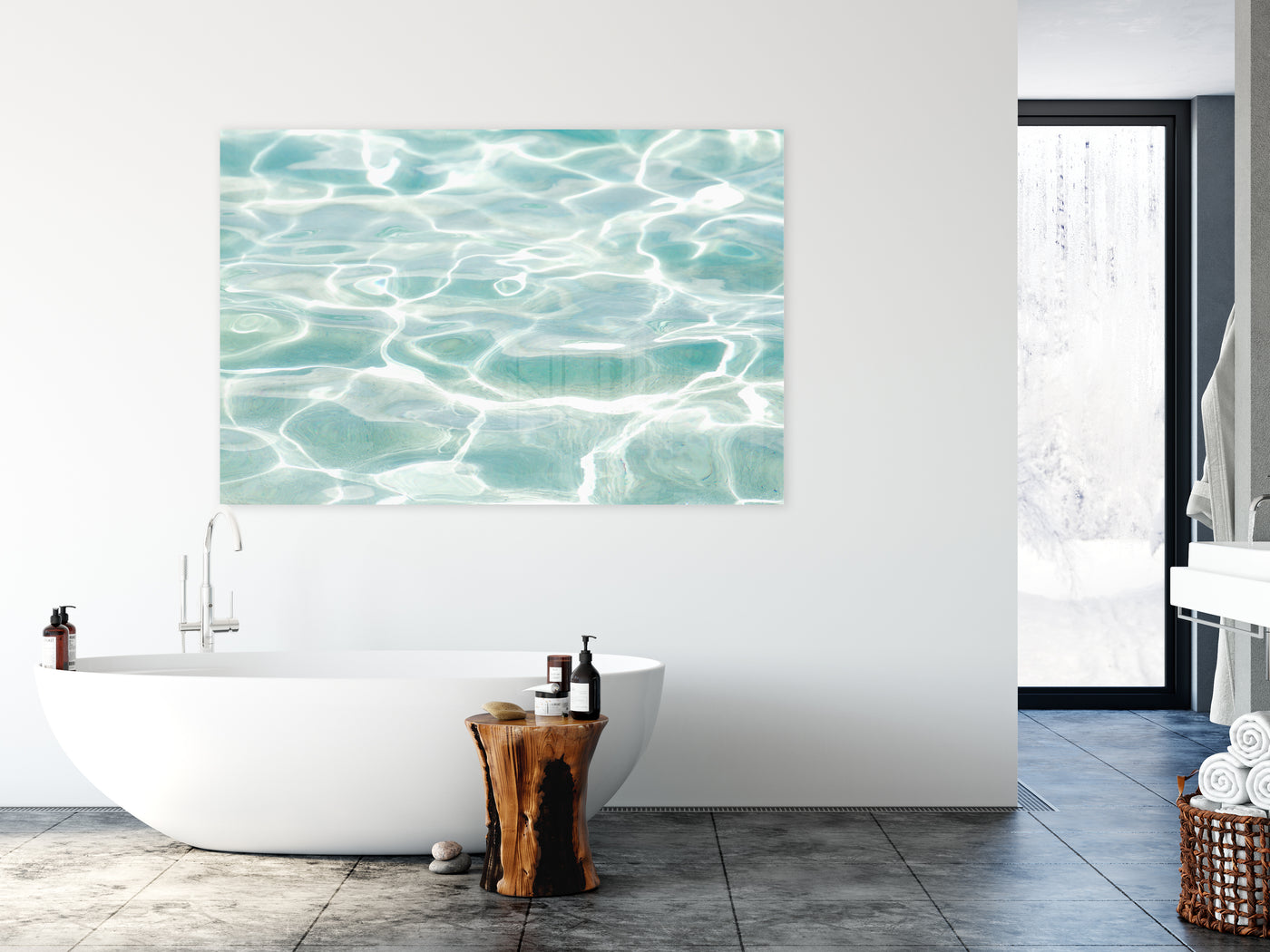 Caribbean Sea – Aquamarine water acrylic glass wall art by Cattie Coyle Photography