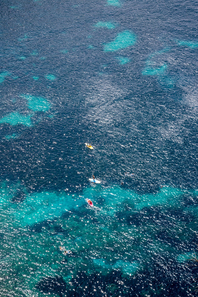 Aerial ocean photography art print by Cattie Coyle Photography