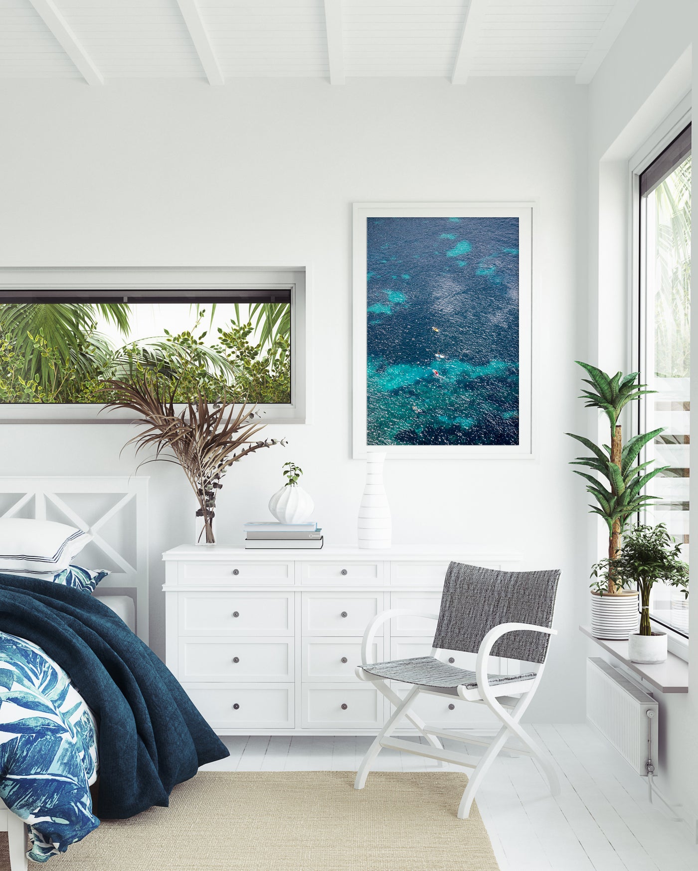 Côte d'Azur - Fine art print by Cattie Coyle Photography in bedroom