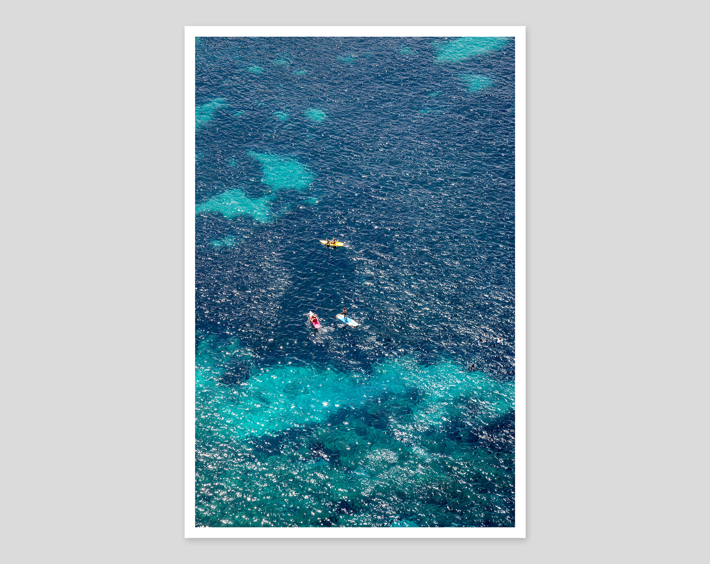 Cote d'Azur - Mediterranean Sea aerial art print by Cattie Coyle Photography