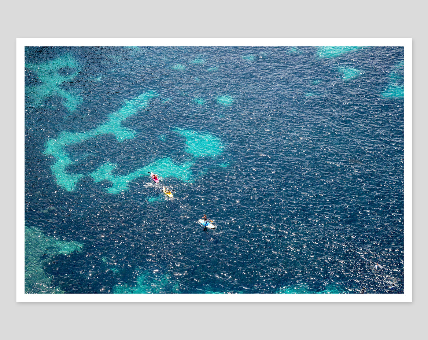 Cote d'Azur - Mediterranean Sea aerial art print by Cattie Coyle Photography