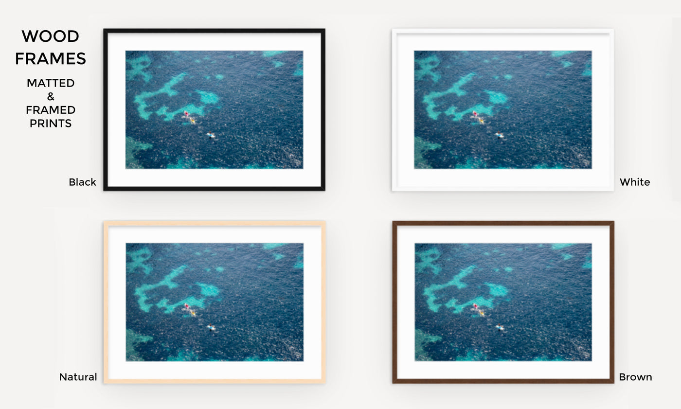 Cote d'Azur – Framed Mediterranean Sea aerial art print by Cattie Coyle Photography