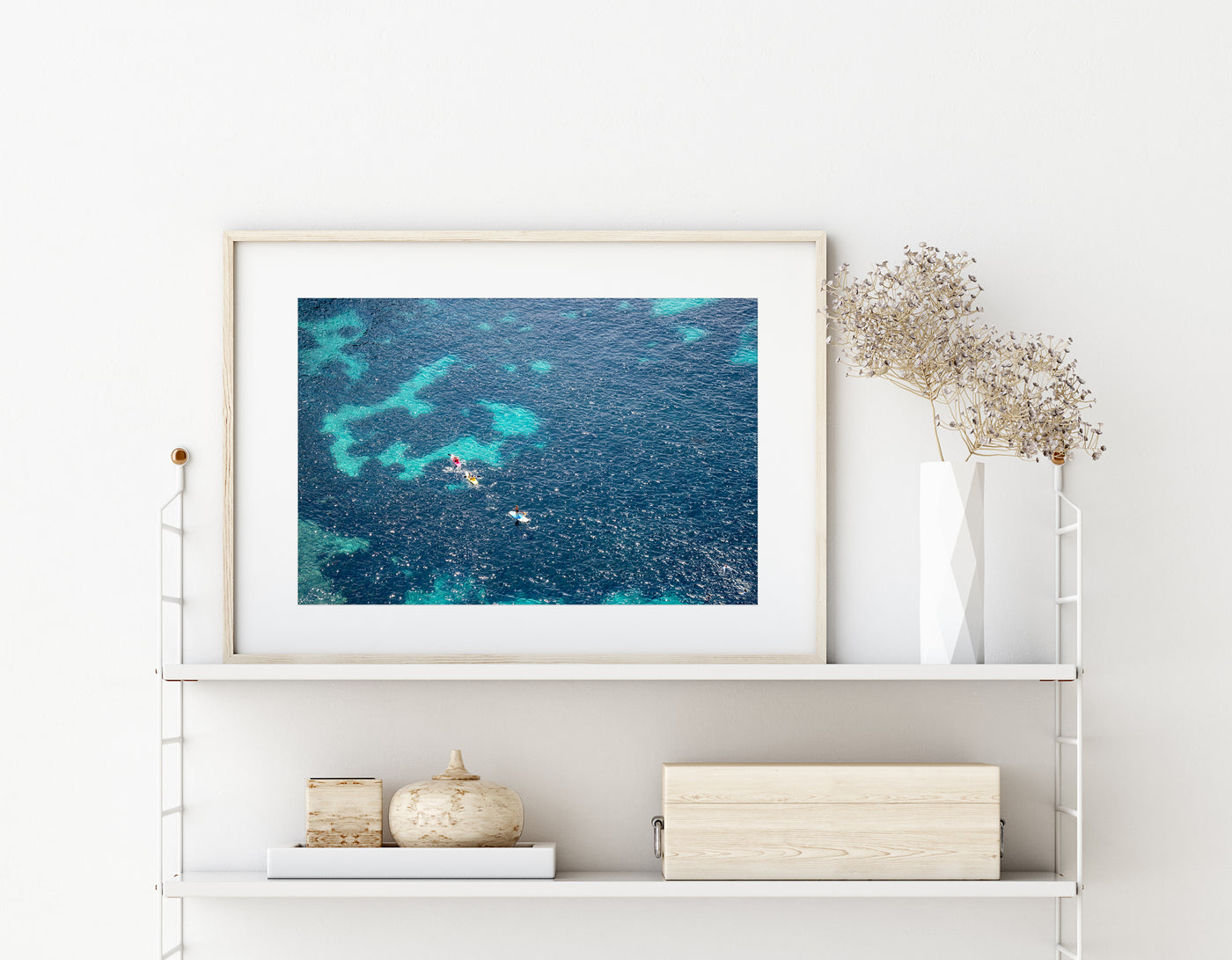 Cote d'Azur - Mediterranean Sea aerial art print by Cattie Coyle Photography