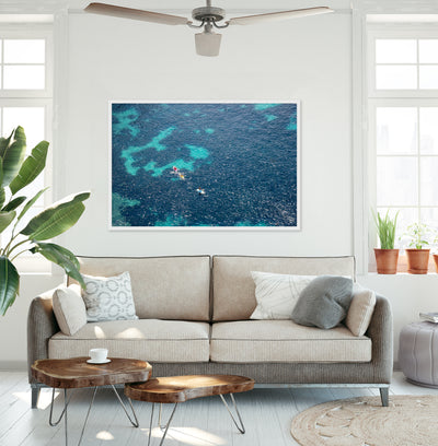 Cote d'Azur – Large Mediterranean Sea aerial art print by Cattie Coyle Photography