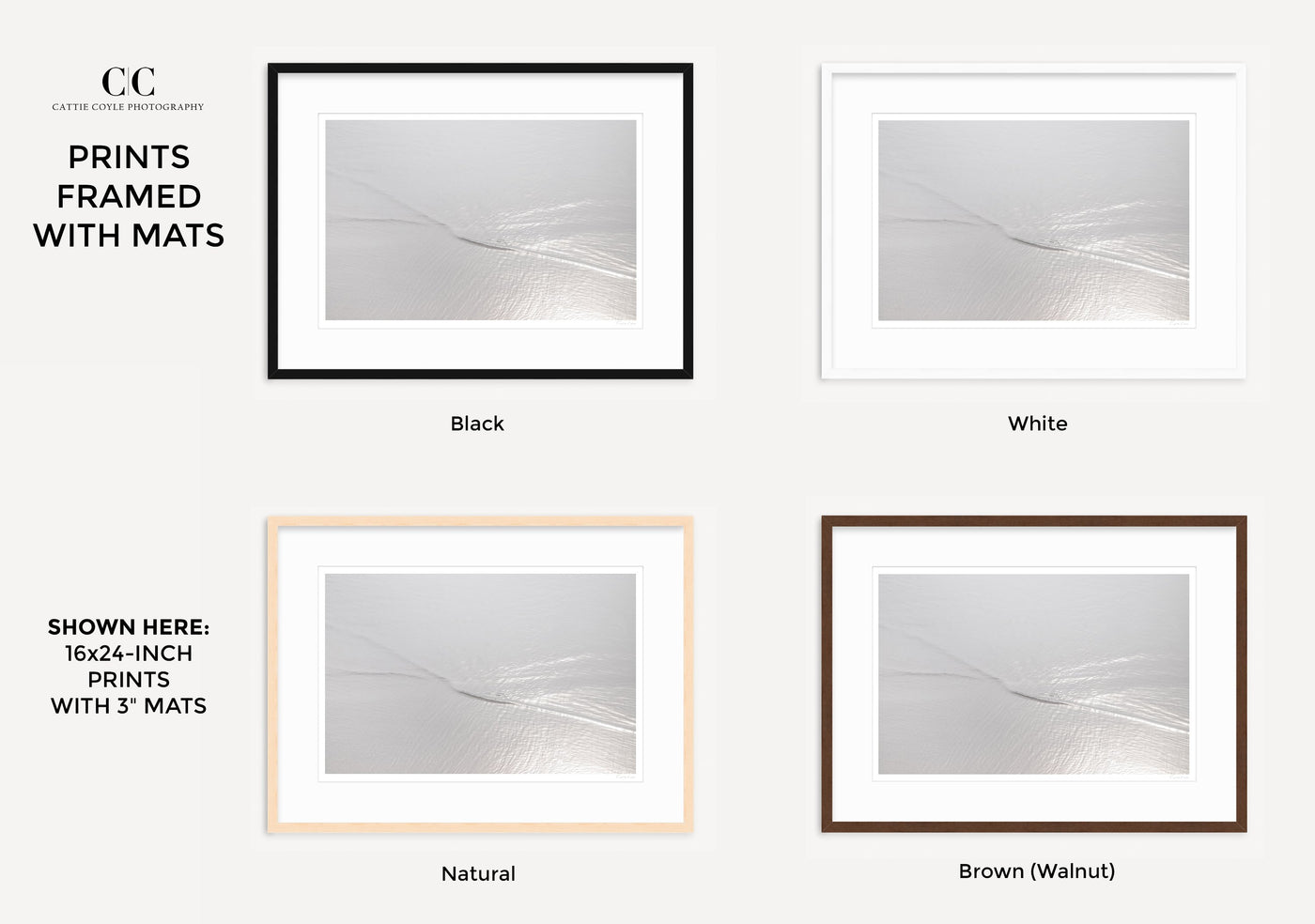 Silver Waves – Framed abstract fine art prints by Cattie Coyle Photography