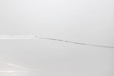 Silver Waves No 2 - Minimalist abstract art print by Cattie Coyle Photography 