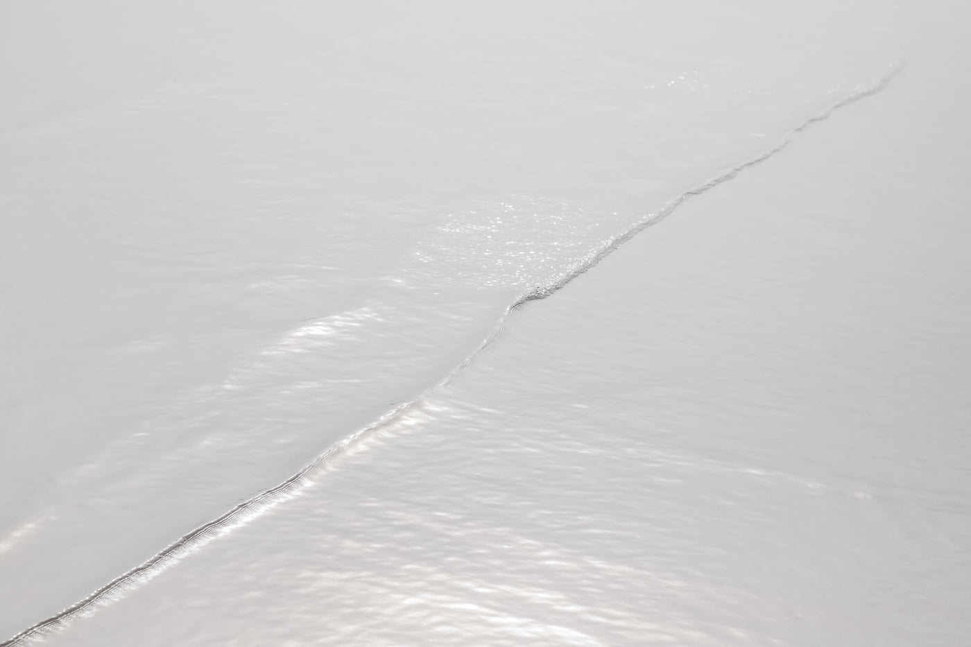 Silver Waves No 7 - Minimalist art print by Cattie Coyle Photography 