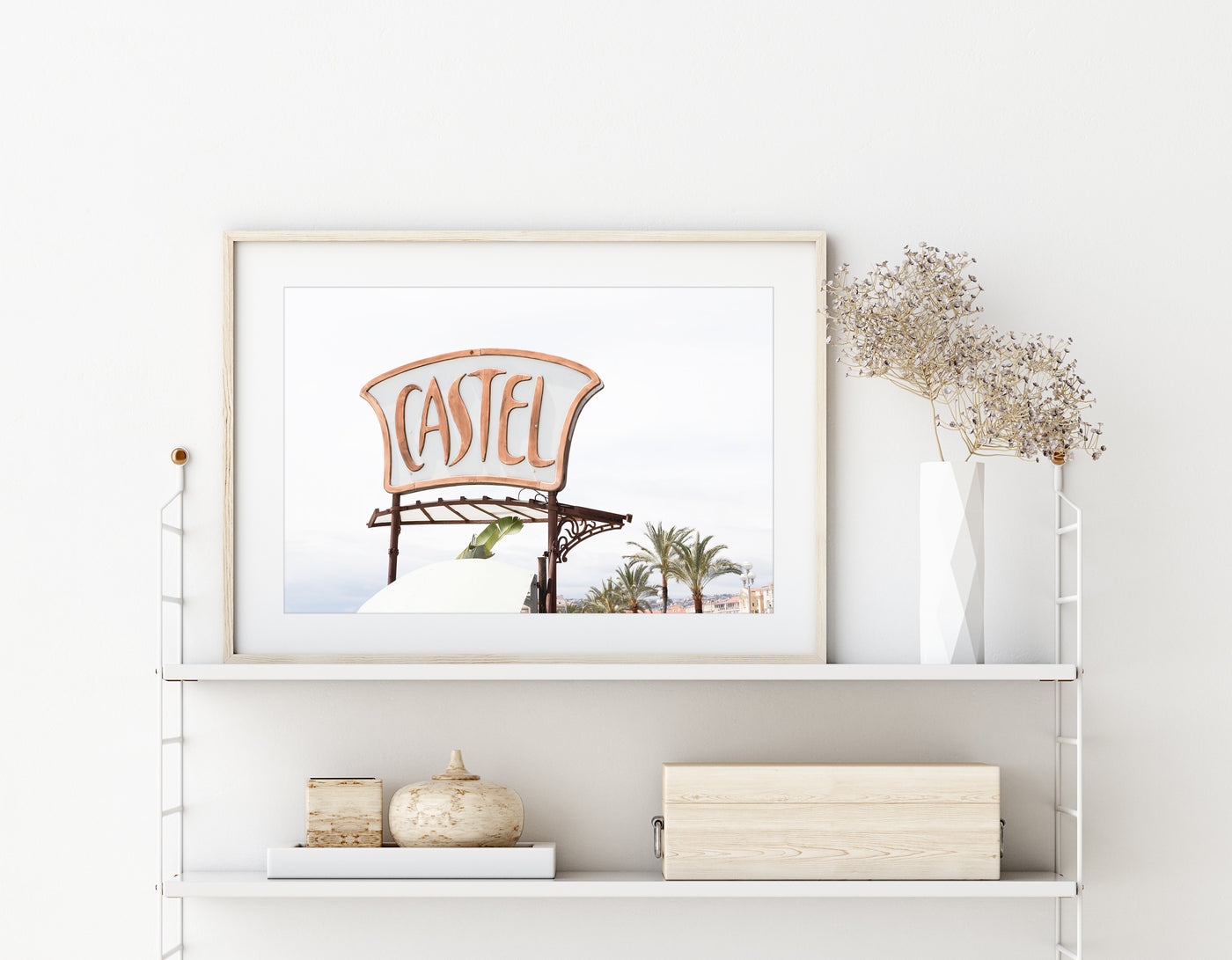French Riviera No 6 - Castel Plage beach club art print by Cattie Coyle Photography 