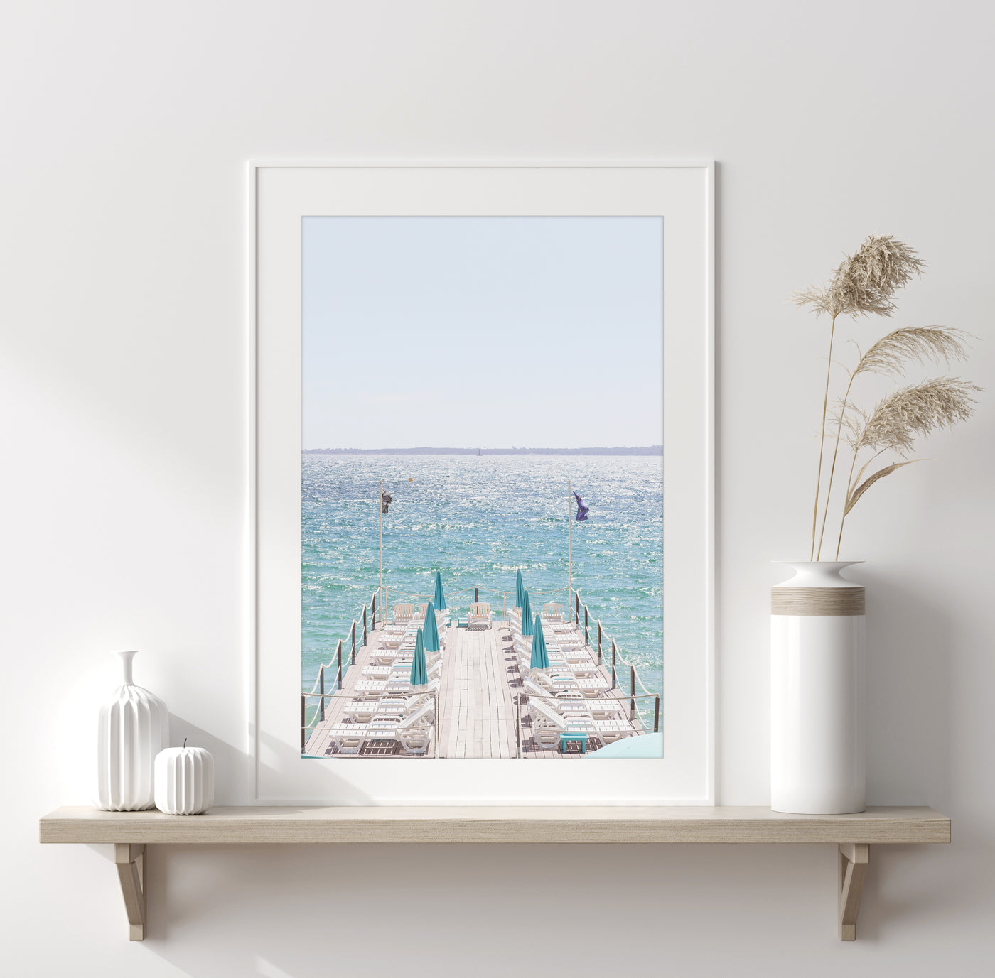 Juan les Pins – Beach photography art print by Cattie Coyle Photography