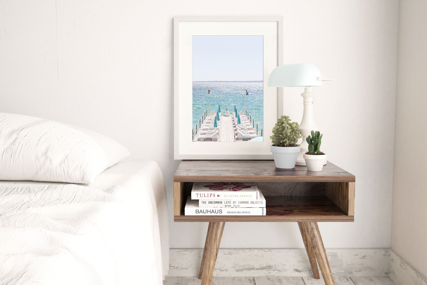 Juan les Pins – Beach photography art print by Cattie Coyle Photography