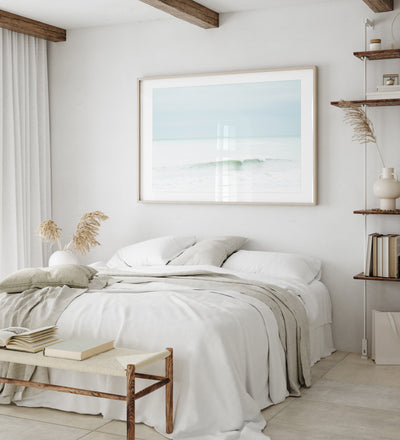 Line on the Horizon No 1 - Fine art print by Cattie Coyle Photography in bedroom