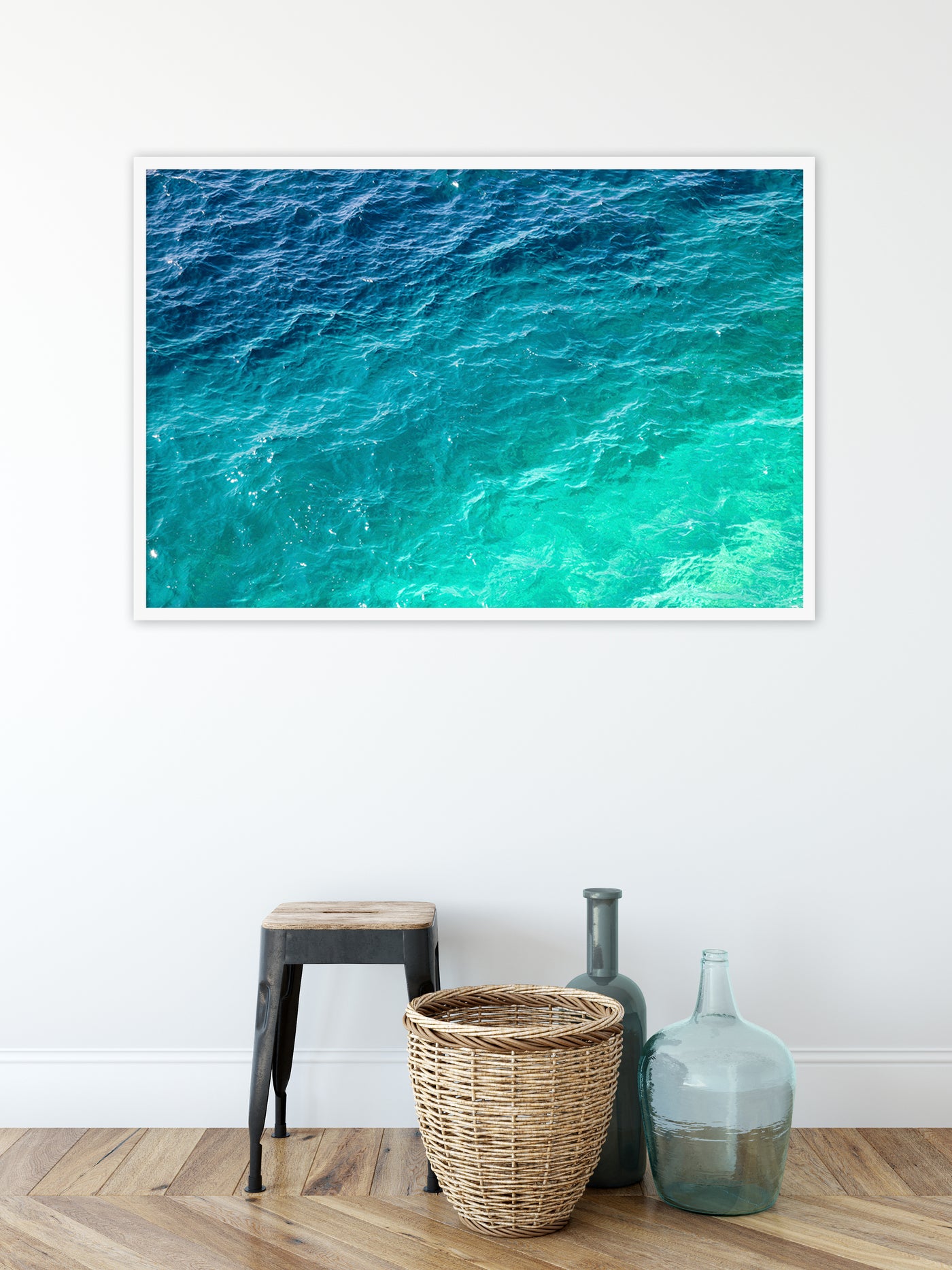 Mediterranean Shades of Teal – Large fine art print by Cattie Coyle Photography