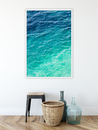 Mediterranean Shades of Teal – Large fine art print by Cattie Coyle Photography